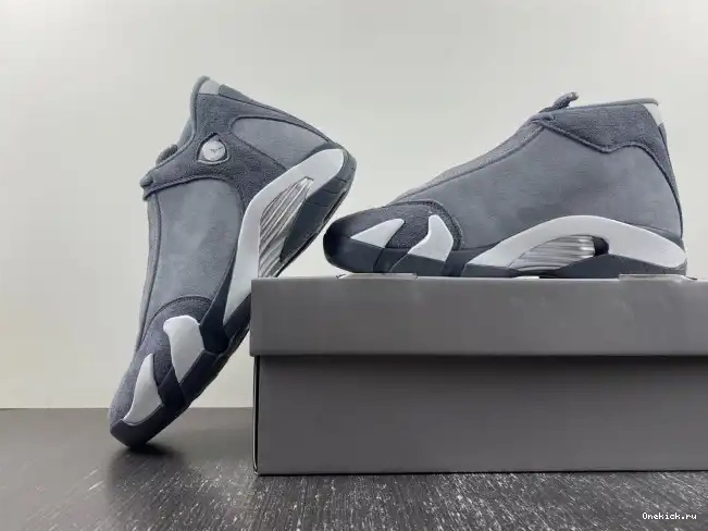 One Kick Grey Jordan Air 14 FJ3460-012 Flint 0530